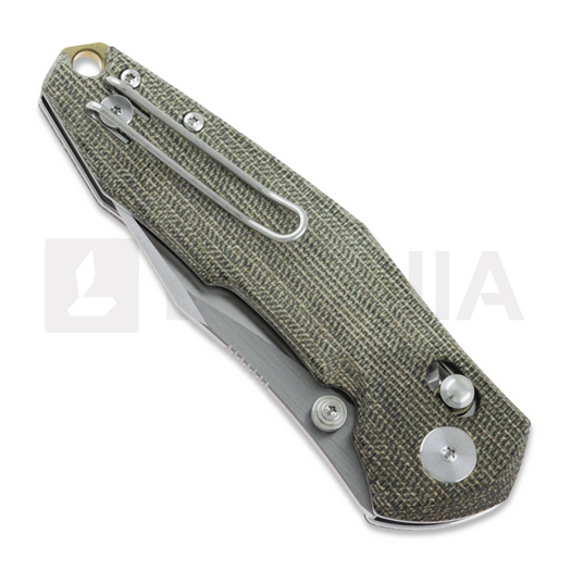 Couteau pliant GiantMouse ACE Nazca Green Canvas Micarta