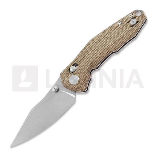 GiantMouse ACE Nazca Natural Canvas Micarta foldekniv