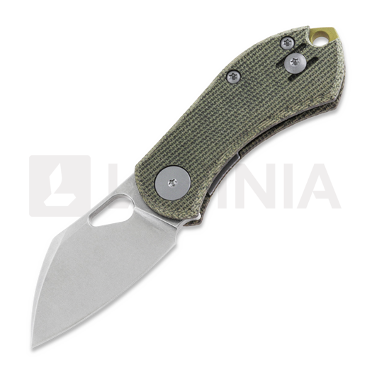 GiantMouse ACE Nibbler Green Canvas Micarta