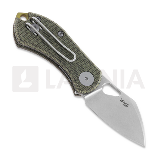 GiantMouse ACE Nibbler Green Canvas Micarta