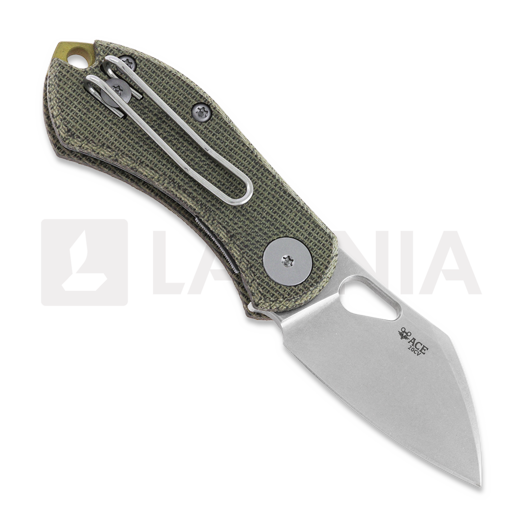 GiantMouse ACE Nibbler Green Canvas Micarta