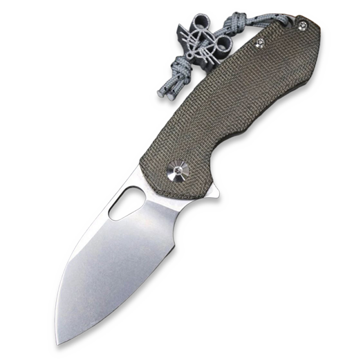 GiantMouse ACE Riv kääntöveitsi, green canvas micarta
