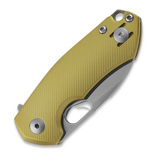 GiantMouse ACE Riv Liner lock fällkniv, brass
