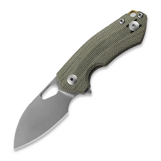 GiantMouse ACE Riv Liner lock Taschenmesser, green canvas micarta