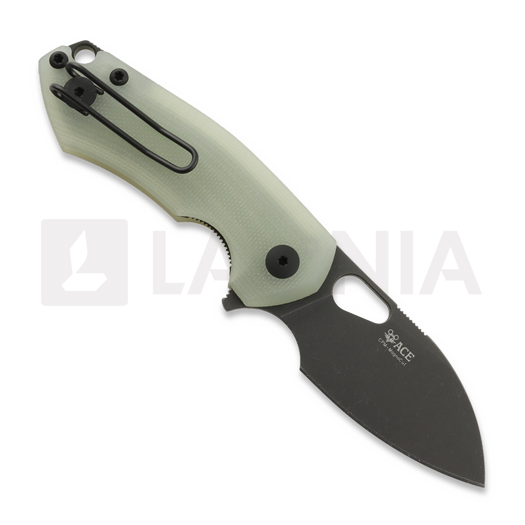 GiantMouse ACE Riv Liner Lock f&auml;llkniv, jade G10