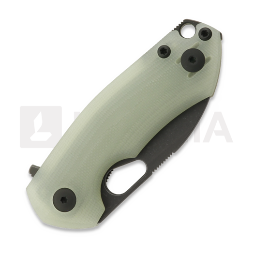 GiantMouse ACE Riv Liner Lock sulankstomas peilis, jade G10