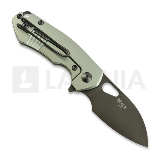 GiantMouse ACE Riv Titanium Mint f&auml;llkniv