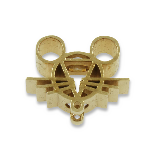 GiantMouse Bronze Mouse Head Bead