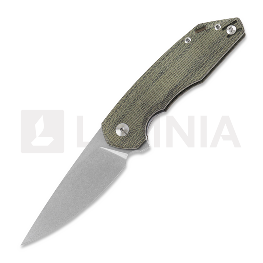 GiantMouse Corta Green Canvas Micarta 접이식 나이프