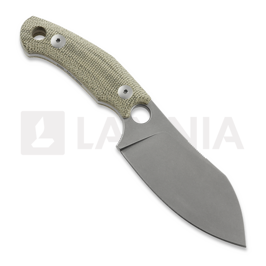 GiantMouse GMF1 XL Green Canvas Micarta kniv