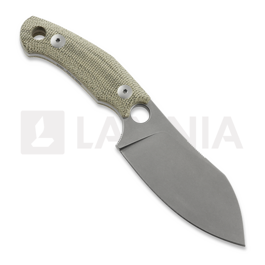 GiantMouse GMF1 XL Green Canvas Micarta knife
