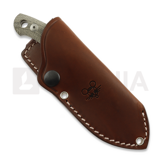 GiantMouse GMF1 XL Green Canvas Micarta kniv