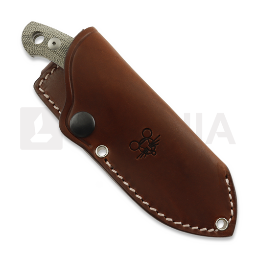 GiantMouse GMF1 XL Green Canvas Micarta knife