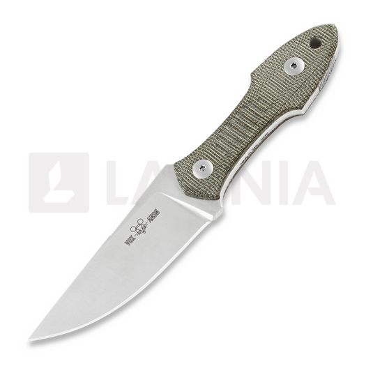 Nóż GiantMouse GMF3 Green Canvas Micarta