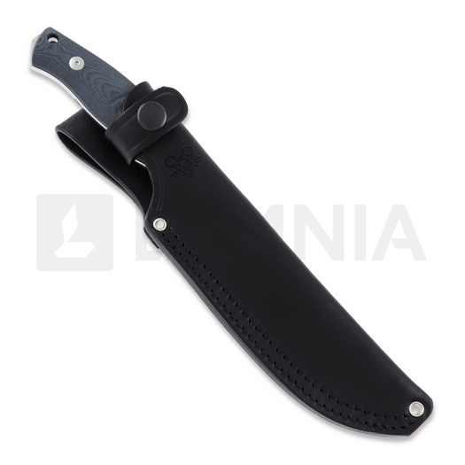 GiantMouse GMF4 Double Black Canvas Micarta puukko