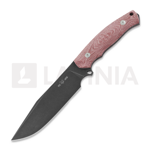 Nóż GiantMouse GMF4 Red Canvas Micarta