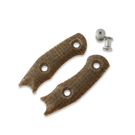 GiantMouse Handle kit for GMF1, burlap micarta