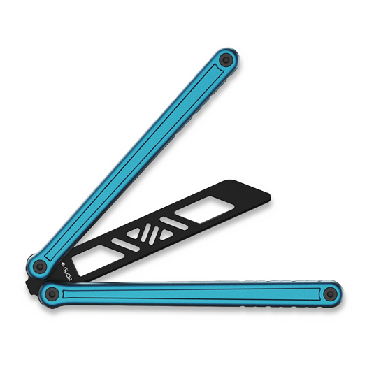 Glidr Antarctic 2 balisong trainer, blue moon