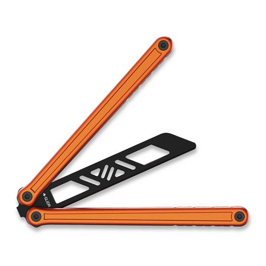 Glidr Antarctic 2 balisong trainer, desert orange