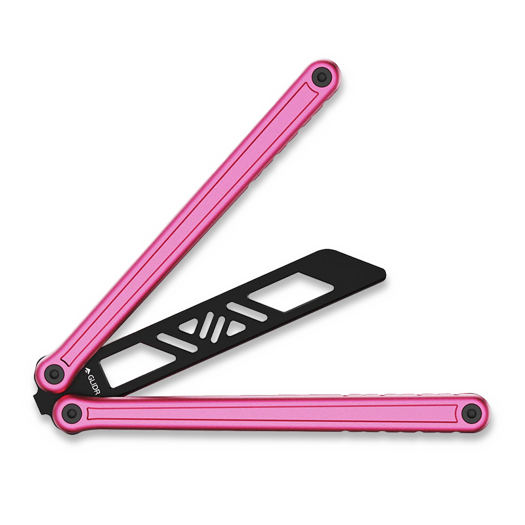 Glidr Antarctic 2 balisong trainer, flamingo pink