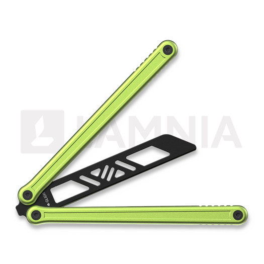 Glidr Antarctic balisong träningsknivar, lime green