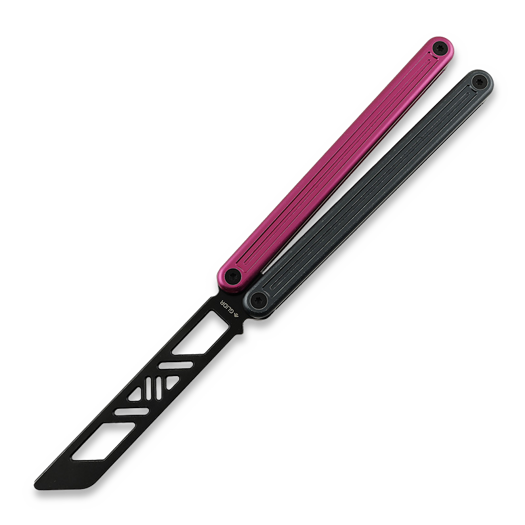 Navaja mariposa de entrenamiento Glidr Arctic 2 Tumbled, Dark Rose