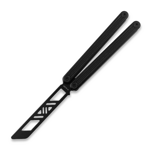 Glidr Arctic 2 Tumbled balisong trainer, Obsidian