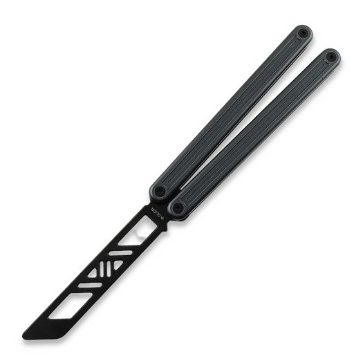 Glidr Arctic 2 Tumbled balisong trainer, Rhino Grey