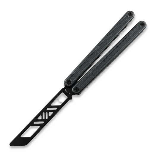 Glidr Arctic 2 Tumbled balisong trainer, Rhino Grey