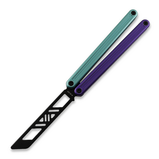 Glidr Arctic 2 Tumbled balisong trainer, Tealberry