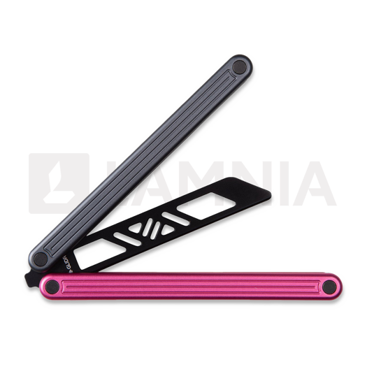 Coltello a farfalla per allenamento Glidr Arctic, dark rose