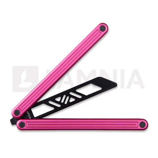 Glidr Arctic balisong trainer, flamingo pink
