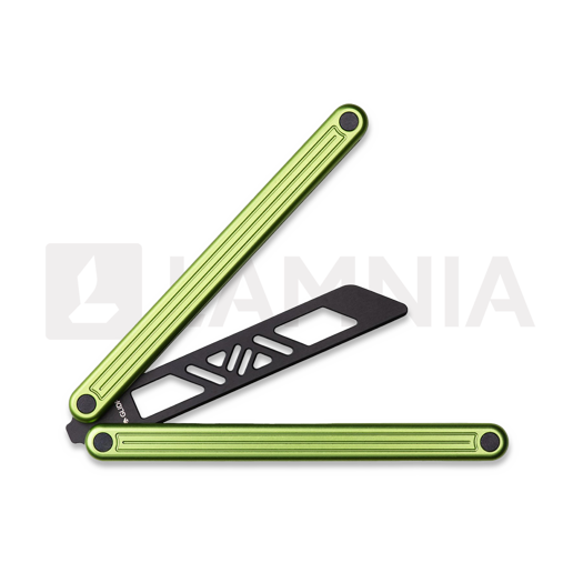 Glidr Arctic balisong trainer, lime green