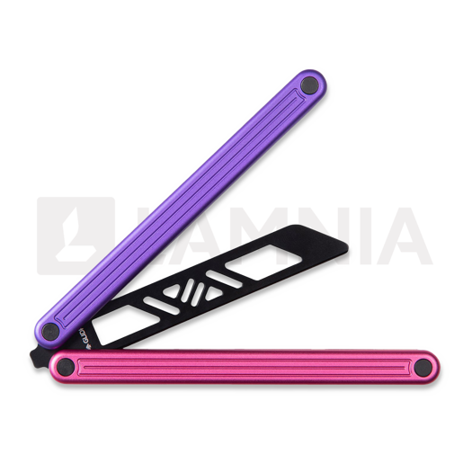 Glidr Arctic balisong trainer, milky way