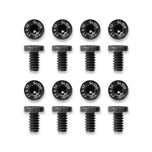 Glidr Flat top pivot screws - 8 pack