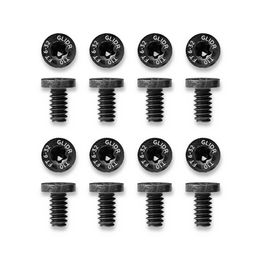 Glidr Flat top pivot screws - 8 pack