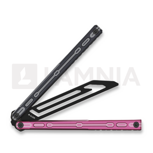 Glidr Moab X Meridian balisong trainer, Dark Rose