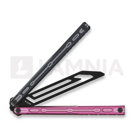 Cvičné nož motýlek Glidr Moab X Meridian Stonewashed, dark rose