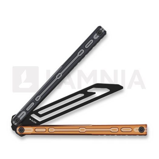 Glidr Moab X Meridian Stonewashed balisong träningsknivar, desert dust