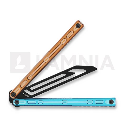 Тренировочный балисонг Glidr Moab X Meridian Stonewashed, fire & ice