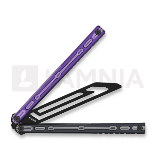 Balisong trainer Glidr Moab X Meridian Stonewashed, purple rain