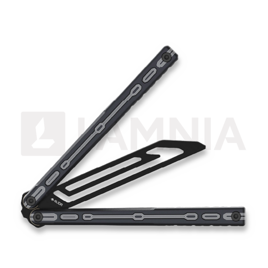 Coltello a farfalla per allenamento Glidr Moab X Meridian Stonewashed, rhino grey