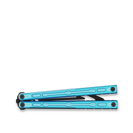 Glidr Moab X Meridian Stonewashed balisong trainer, sky blue