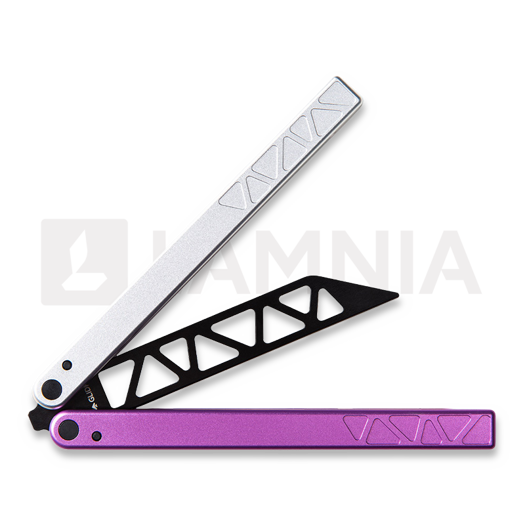 Glidr Original 2 balisong trainer, silver musk