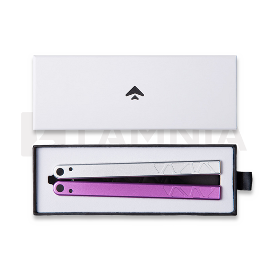 Glidr Original 2 balisong trainer, silver musk