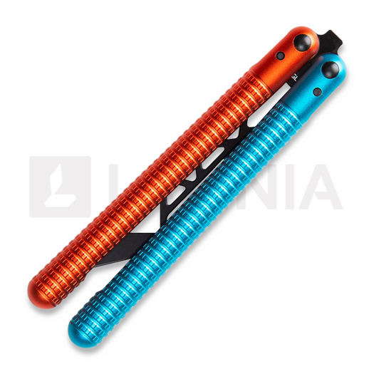 Glidr Sahara balisong trainer, fire & ice