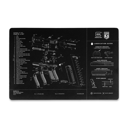 Glock Benchtop Work Mat GEN5, cinza