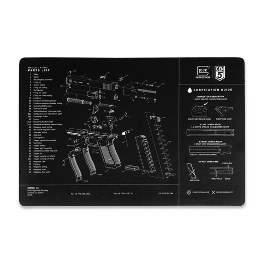 Glock Benchtop Work Mat GEN5, szürke