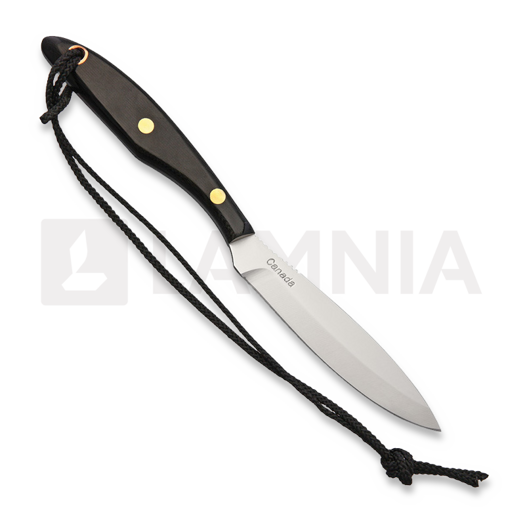 Grohmann Trout & Bird Knife Black Linen