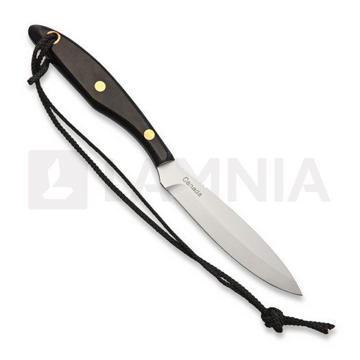 Grohmann Trout & Bird Knife Black Linen